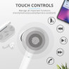 Auriculares Trust Nika Touch Earphones Bluetooth Wireless White