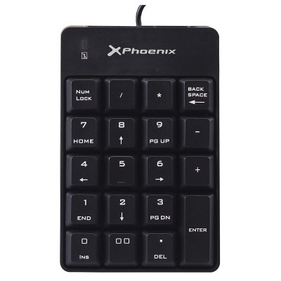 Teclado Numerico Phoenix Keypad Usb 19 Teclas Black