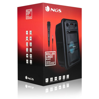 Altavoces Ngs Rollerlingo Bluetooth + Usb + Micro Sd + Microfono 20w Black