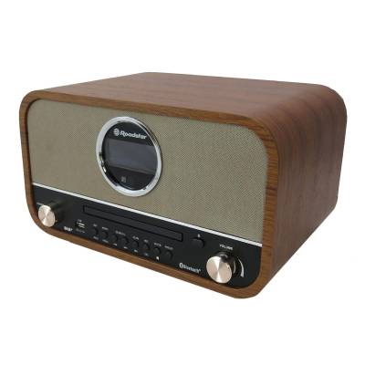 Roadstar Hra-1782 Ndbt Minicade Retro Con Cd, Usb Y Radio