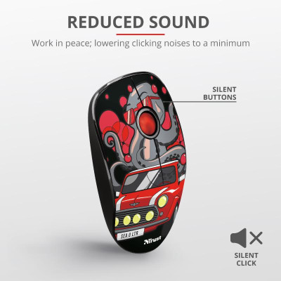 Raton Trust Sketch Silent Click Wireless Red