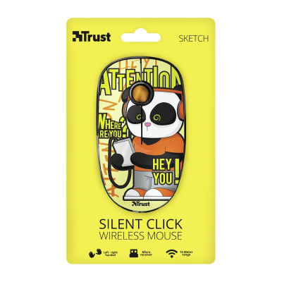Raton Trust Sketch Silent Click Wireless Yellow