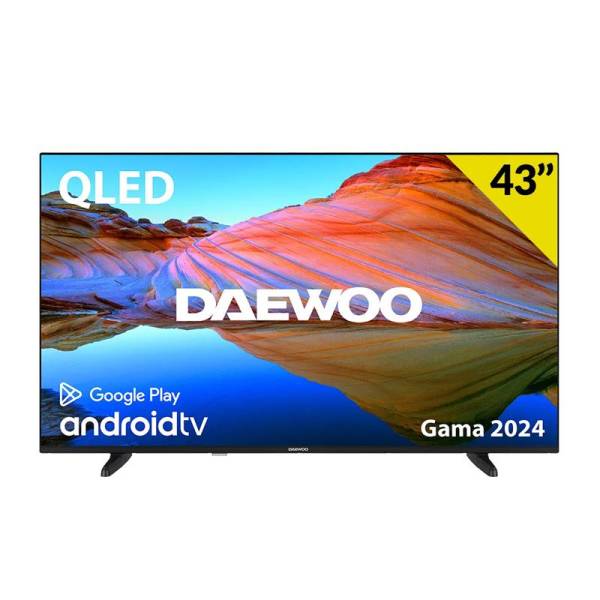 Televisor Qled Daewoo 43 4k Uhd Usb Smart Tv Android Wifi Bluetooth