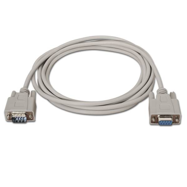 Cable Aisens Rs232 Db9/m-db9/h Beige 1.8m