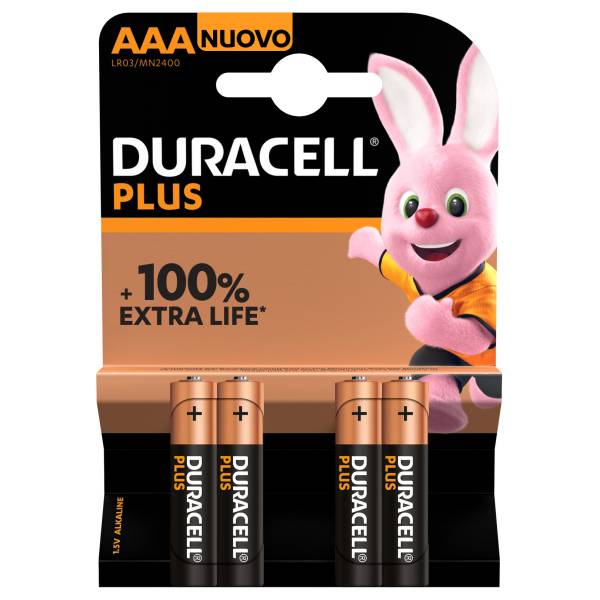 Pilas Aaa Duracell Plus Power Lr03 1.5v Pack 4