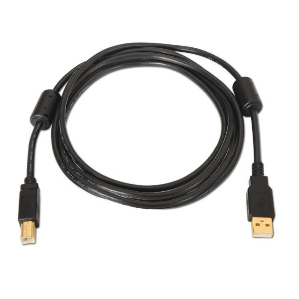 Cable Aisens Usb2.0 A/m-b/m 5m Negro