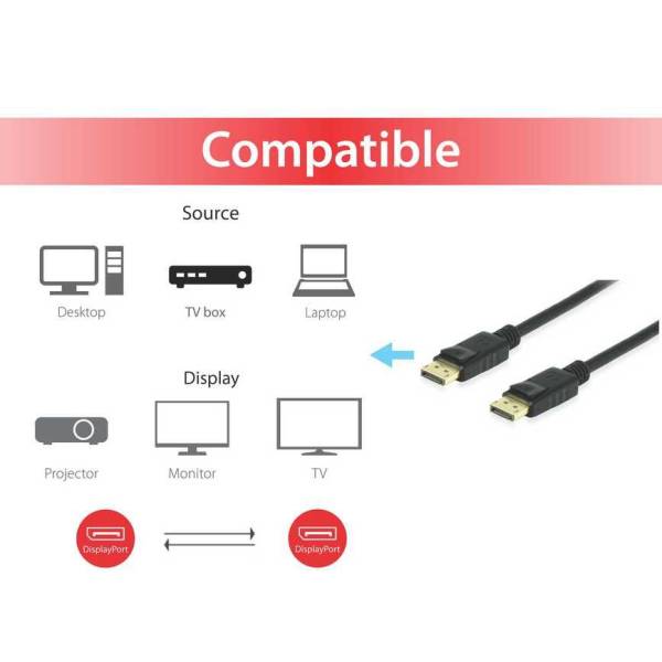 Cable Equip Dp A Dp 1.4 8k 1m