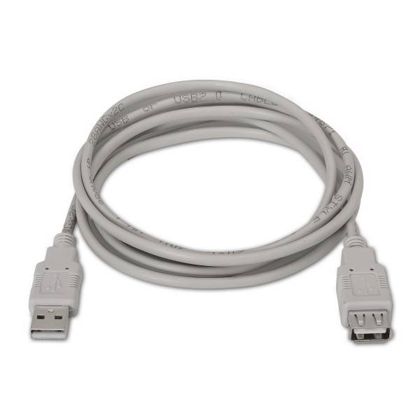 Cable Aisens Usb2.0 A/m-a/h 3m Beige