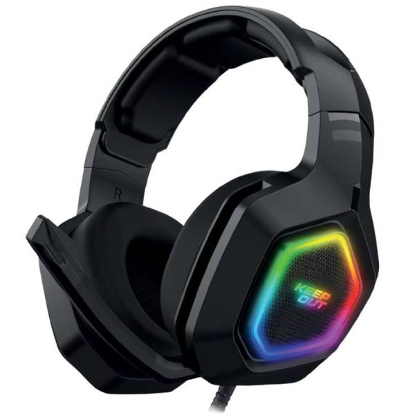Auriculares Gaming Keepout Rgb Usb-a Negros