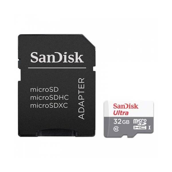 Sandisk Microsdhc 32gb+adap C10 (sdsqunr-032g-gn3ma)