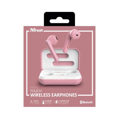 Auriculares Trust Primo Touch Earphones Bluetooth Wireless Pink