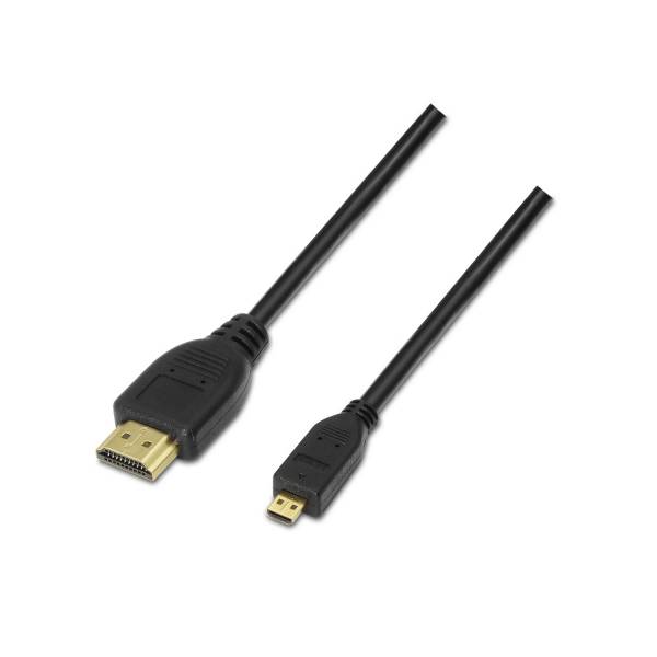 Cable Aisens Micro Hdmi A/m-d/m 0.8m Negro