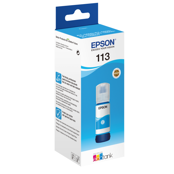 Tinta Epson Ecotank 113 Cian 70ml