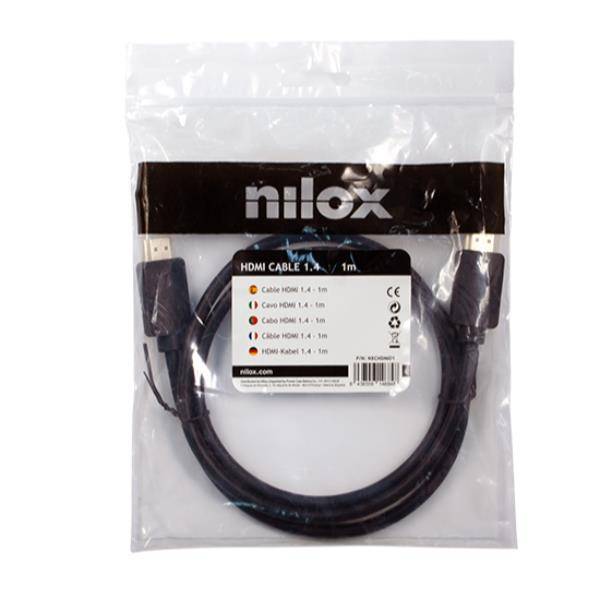 Cable Nilox Hdmi V1 M-m 1m Negro
