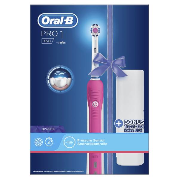 Cepillo Dental Braun Oral-b Pro 750 3dwhite Rosa