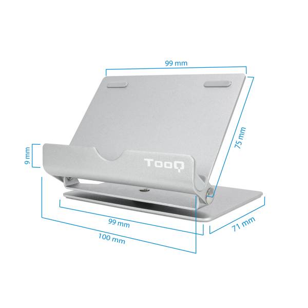 Soporte Sobremesa Tooq Para Tlf/tablet Plata