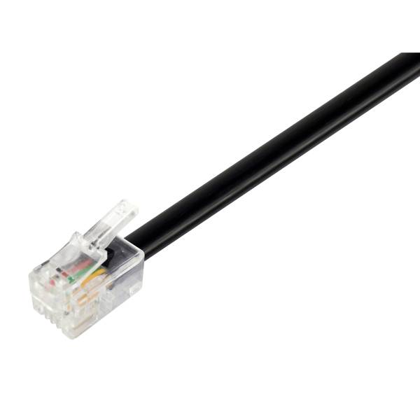 Cable Telefonico Equip Rj11 3m Negro