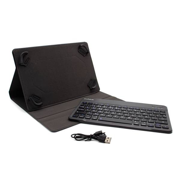 Funda Tablet+teclado Nilox Bt 9.7"-10.5" Negro (nxkb01)