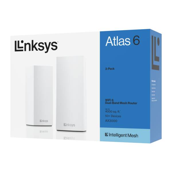 Mesh Linksys Atlas 6 Ax3000 Dualband Pack 2