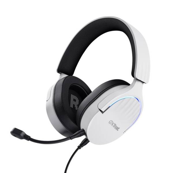 Auriculares + Microfono Trust Gaming Rgb Gxt 490w Fayzo Headset 7.1 White