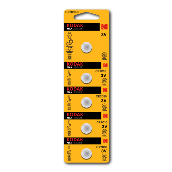 Kodak Cr2016 Batería Lithium Ultra 3v 5 Unds (30411555)