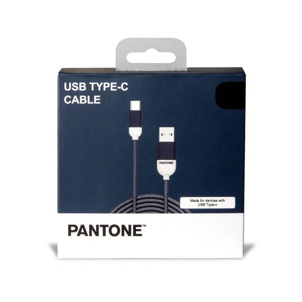 Cable Pantone Usb-a A Usb-c Azul Oscuro