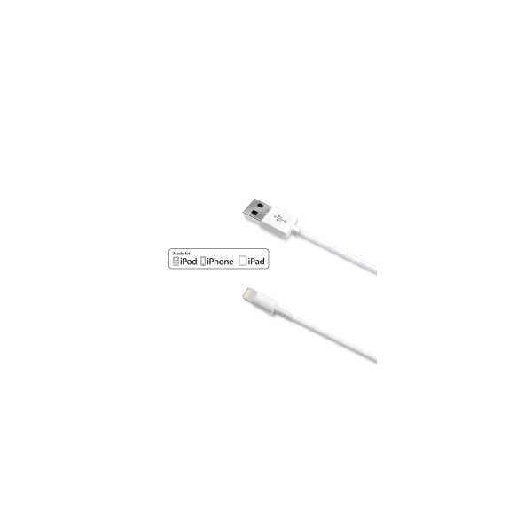 Cable Celly Lightning 1m Blanco