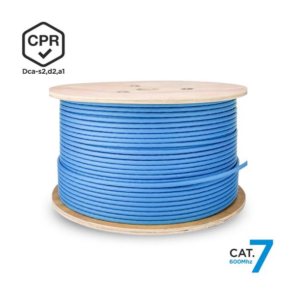 Cable Red Aisens Rj45 Cat7 S/ftp 500m Azul