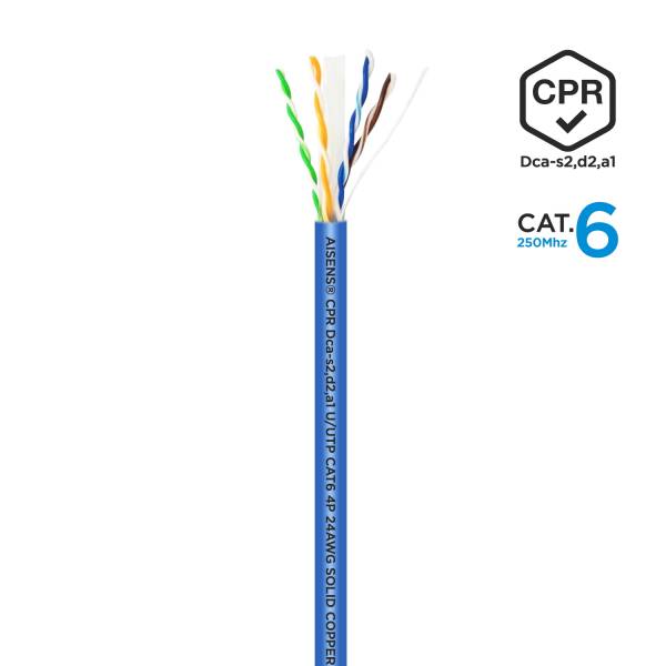 Cable Red Aisens Rj45 Cat.6 Utp 100m,azul