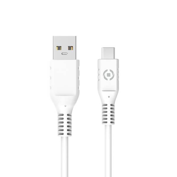 Cable Celly Usb-a A Usb-c 1m Blanco