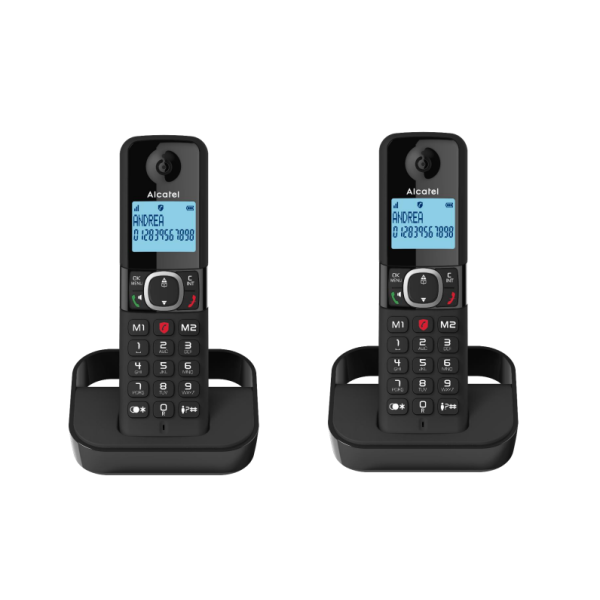 Teléfono Inalámbrico Alcatel F860 Duo Negro(alt1423402)